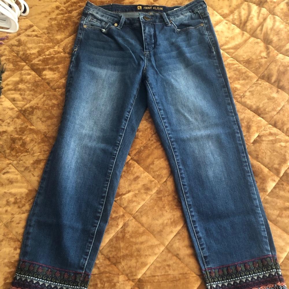 Anne Klein crop jeans